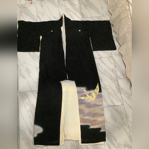 Japanese Silk Kimono Full Length